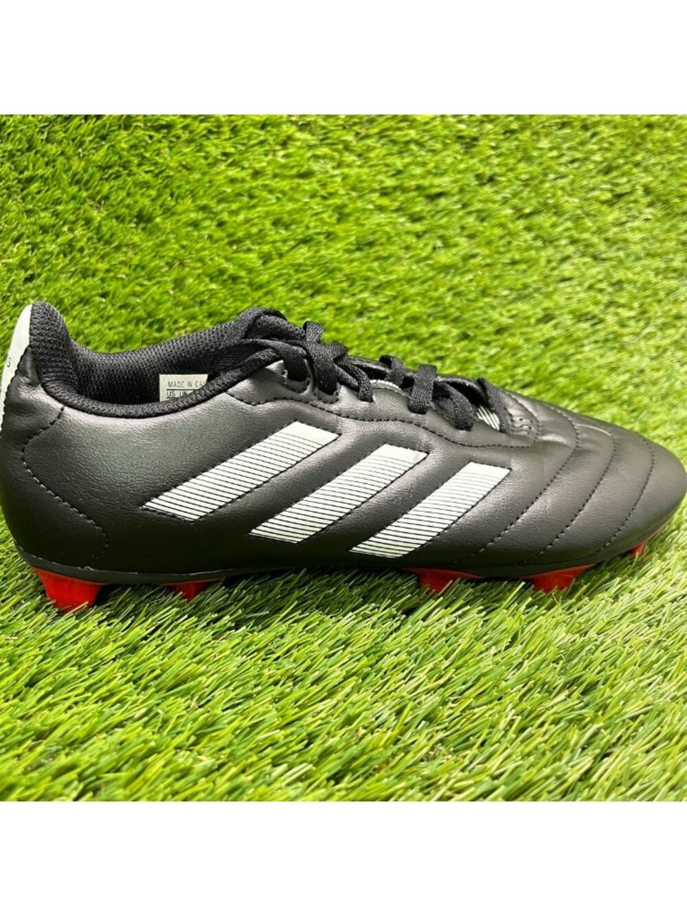 Adidas Goletto VIII Firm Ground Mens Size 7 Black White Running Soccer Cleats